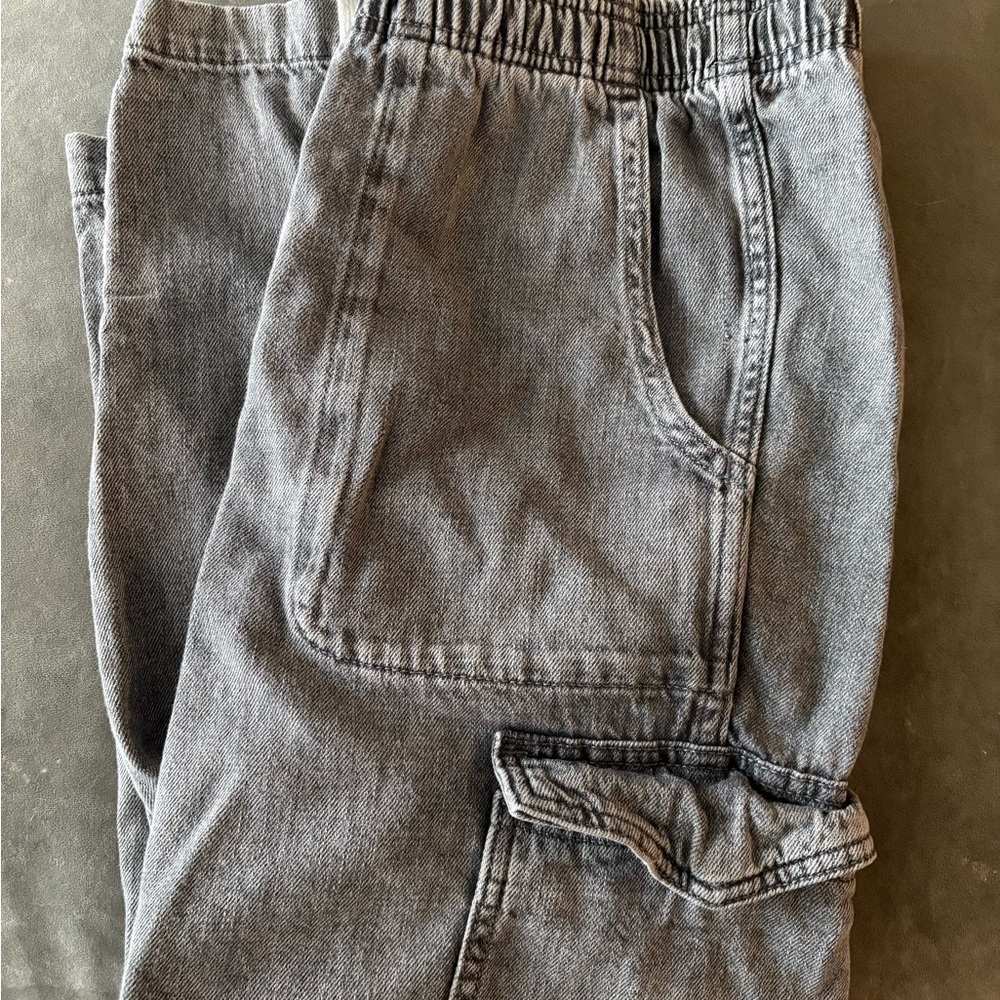 GAP Gray mid rise easy Wide Leg Jeans
